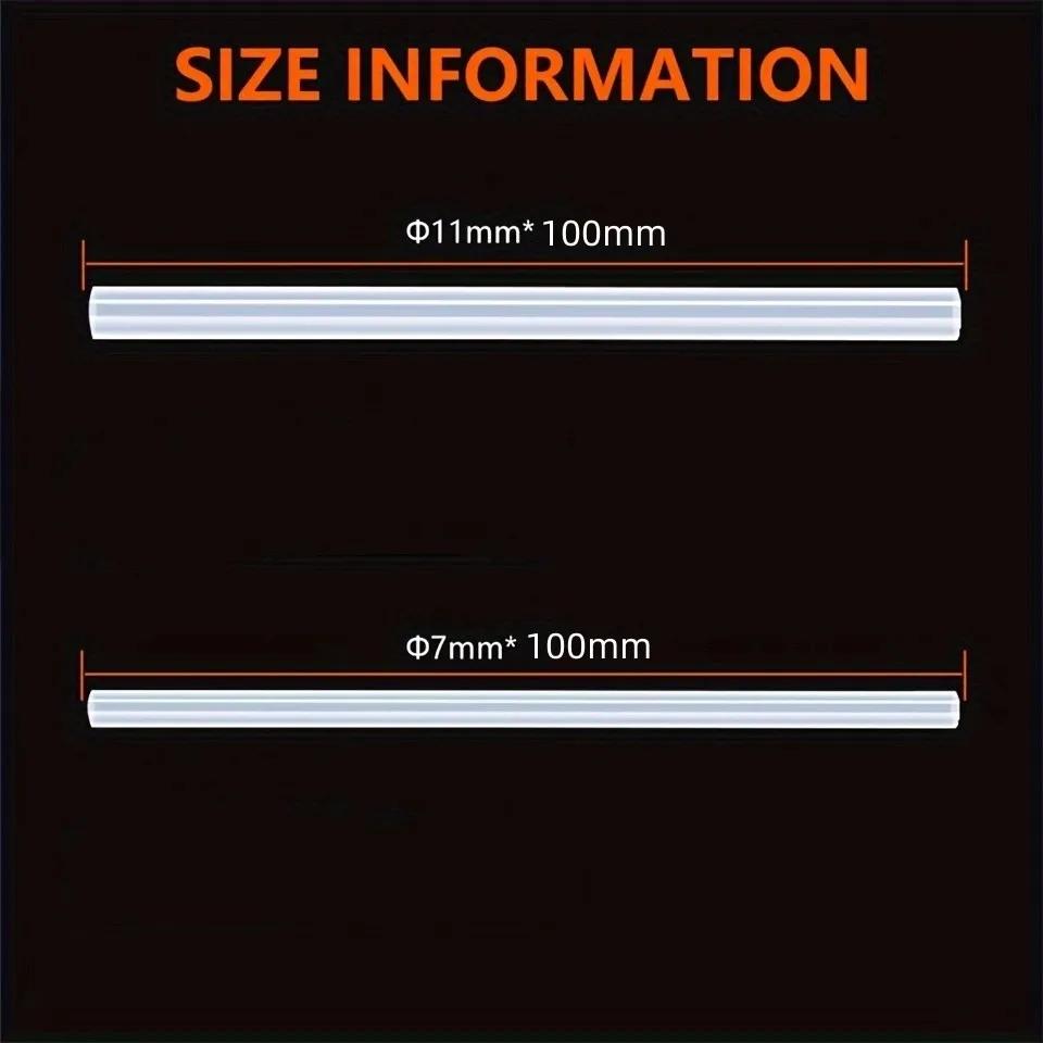 7/11mm *150mm 10pc Hot Melt Glue Sticks, Mini Size Glue Gun Sticks, For Glue Gun DIY Art Craft, General Repairs Home Decoration