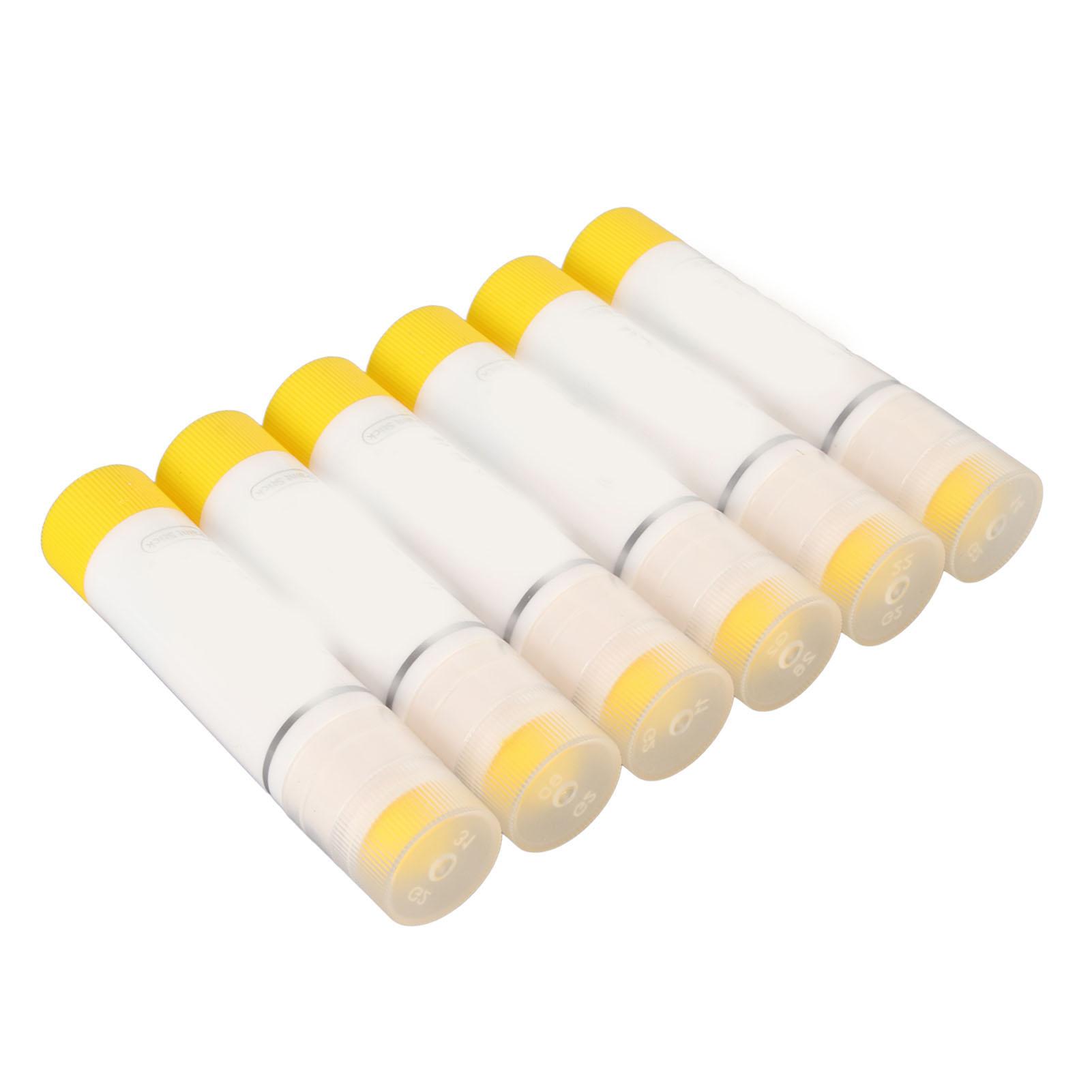 6Pcs Paint Sticks Quick Drying Washable Vibrant Pure Color Easy to Use Paint Pens for Coloring Painting Doodle Yellow