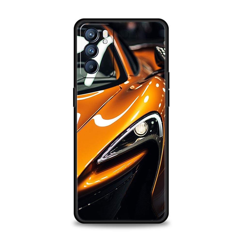 Super Car Sport Phone Case For Oppo Reno8 Reno7 Reno6 Pro A54 5G Find X6 X5 A53 A52 A9 A15 A95 A17 A16 A76 A74 A57 A31 Cover