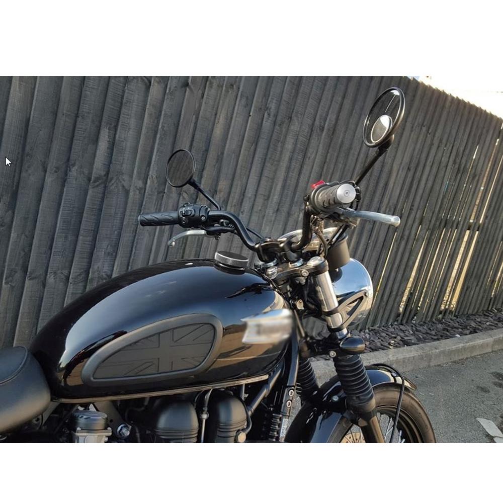 Universal Retro Motorcycle Anti slip Tank Pad Side Gas Knee Grip Traction Pads Protector Sticker For Harley Honda Yamaha T120