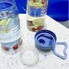 Butelka na zimną wodę o dużej pojemności 1500 ml (50 uncji) z filtrem, bez BPA, szczelna, ze wskaźnikiem poziomu wody, aby zapewnić odpowiednią ilość wody