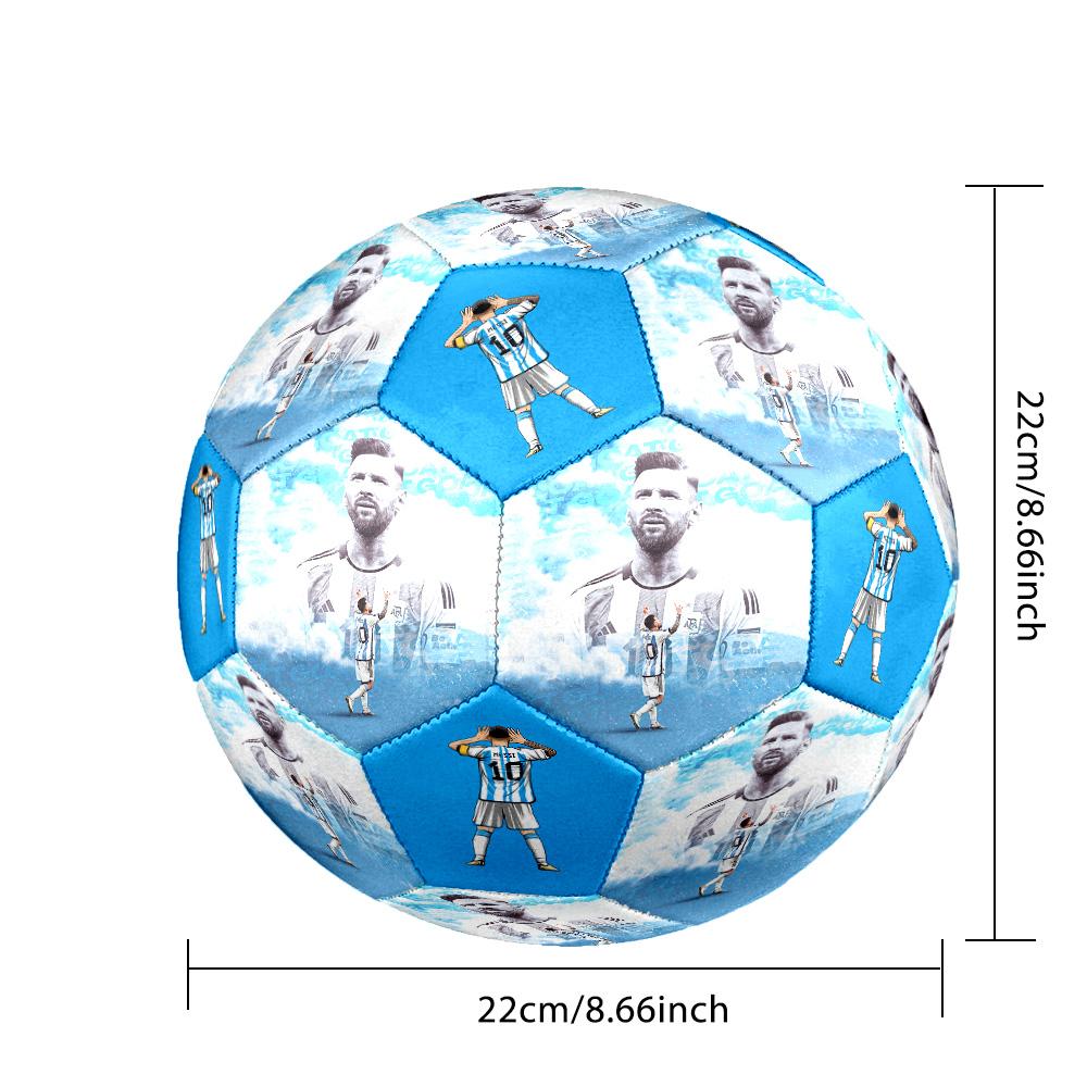 Leo Messi: Iconic Football Legend Size 5 Football Machine Sewn Indoor/Outdoor Universal Football Surprise Collection Gift