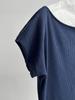 LUXI Asymmetrical One-Shoulder Waffle Knit Top - Summer Slim Fit for Women