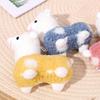 1-4PCS Cute Alpaca Plush Keychain Soft Stuffed Cartoon Cute Plush Keychain Bag Backpack Pendant Animal Plush Toy for Kids Adults
