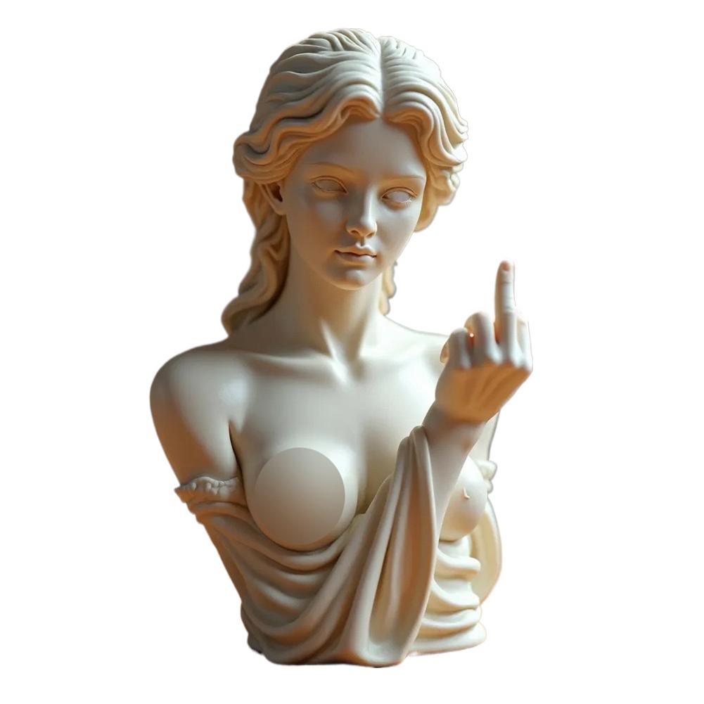 Statue Of Vienna Goddess Funny Goddess Statue 3D Resin Craft Symbol Ornaments Home Cultural Dec F2R4