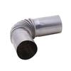 2Pcs Stainless Steel Exhaust Pipe Angle Connector Car Heater Exhaust Hose with 4 Fixing Clips Auxiliary Heater Exhaust Pipe Acce