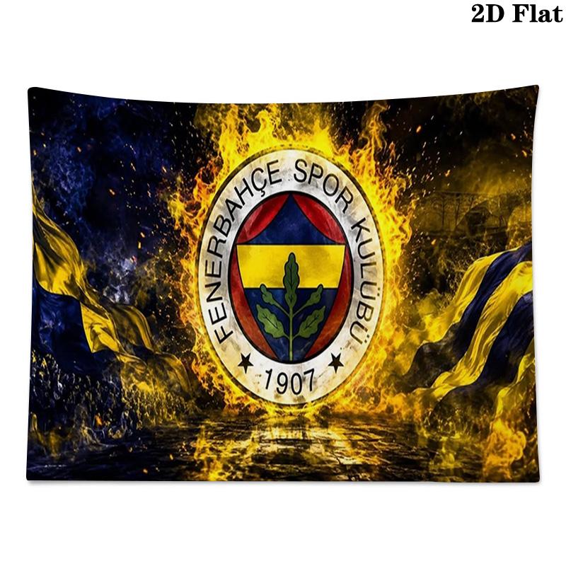 Fenerbahce sk Wall Tapestry Aesthetic Wall Hanging Printed Fabric Blanket Decorative Tapestries for Bedroom Living Room Home Decor