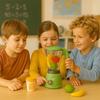 Jouet Blender Sonore et Lumineux, Fonctionnel avec Fruits et Tasse, Tourne Réellement, À Piles, Dès 3 Ans