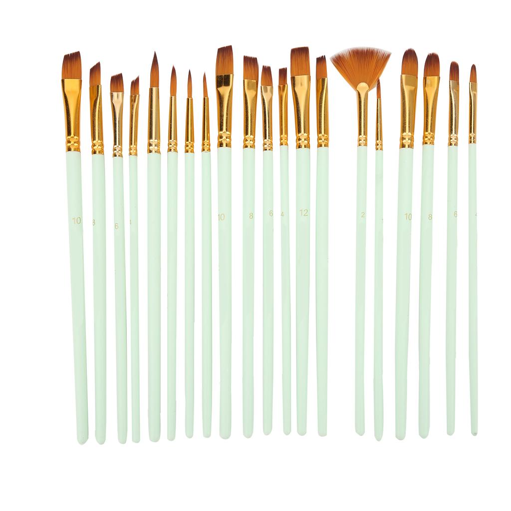 Zestawy pędzli malarskich Multimodalne włosie nylonowe 5 różnych typów Pędzle do farb olejnych do malowania olejem, akwarelą, gwaszem