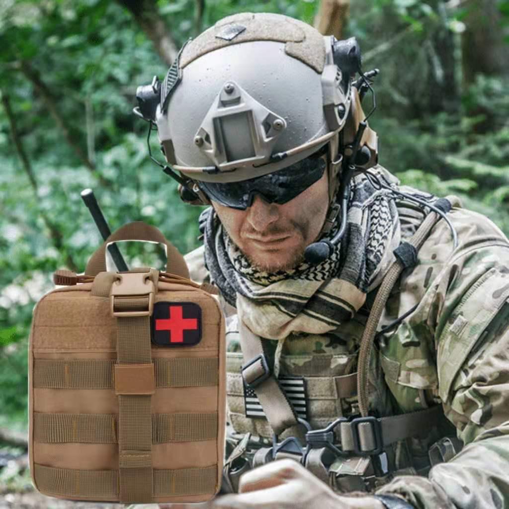 Battlefield First Aid & Survival Travel Kit - EDC Camping Emergency Tools