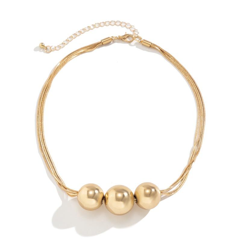 

Minimalist chic: trendy hip-hop punk necklaces - unique, individualistic chains & beaded necklaces срібний