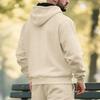 Men's Plus Velvet Solid Color Casual Sports Hoodie for Fall/Winter