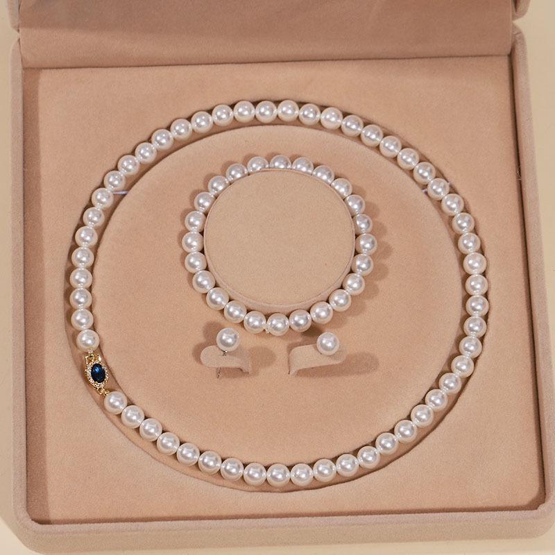 Elegante Collana di Perle di Conchiglia Profonda - Perfetto Regalo per la Festa della Mamma