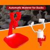 22mm Interface Square Tube Hanging Cup and Stainless Steel Drinking Nozzle Kit 360 Degrees Rotatable Duck Goose Waterer 1 Set