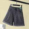 Jean Shorts Pants Women Cotton Summer Versatile Vintage Loose Large Size Casual Wide Leg Pants Shorts