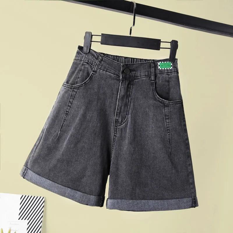 Jean Shorts Pants Women Cotton Summer Versatile Vintage Loose Large Size Casual Wide Leg Pants Shorts