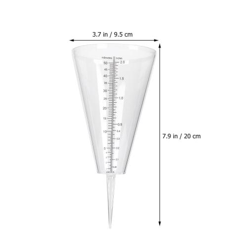 LIOOBO Rain Gauge, Rain Gauge Tube, Rain Gauge, Measurement Test Tube, Easy To Read, 50mm, Underground, Garden, Outdoor, Home Use