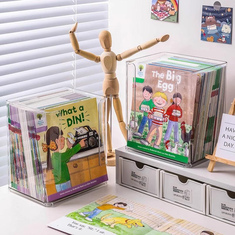 Picture Book Storage Box Children's Bookshelf,Desktop Book Organizing Tool,Children's Graded Reading Desktop Book Storage Rack