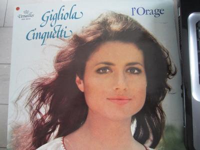 LP Record GIGLIOLA CINQUETTI  LOrage VER34112 Versailles 1977 France Pop Used