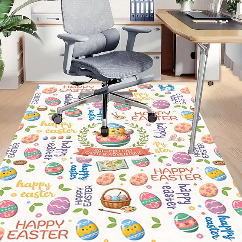 1PC Easter Eggs Non-Slip Floor carpet, Office, family, bedroom, Studio - Large Area Rug, Vibrant Colors-C0473