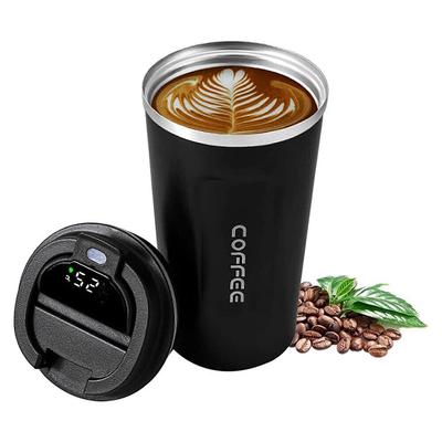 Smart Coffee Tumbler Thermos Cup With Intelligent Temperature Display 510ML Portable Travel Vacuum Coffee Mug Car Water Cup