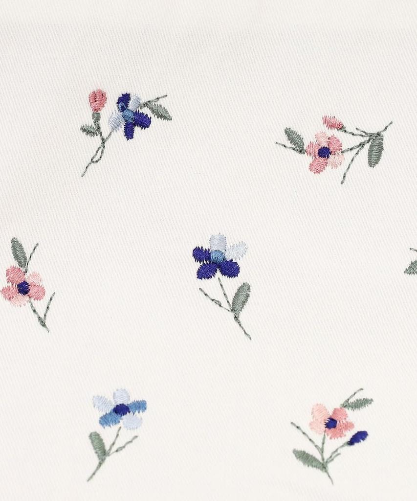 Afternoon Tea Living JD56 Heritage Fleur Embroidered Insulated Drawstring Lunch Blue Bag,