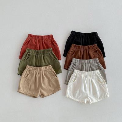 Pantalones Cortos de Color Caramelo Estilo Coreano para Niños - 7 Colores, Ligeros y Modernos