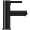 VidaXL Robinet de lavabo de salle de bain Noir 130x176 mm