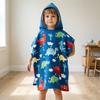 Cartoon Printed Children'S Bath Towel Cape, Microfiber Towel Material 1-12 Years Old Hooded Can Wear Bath Towel Breathable