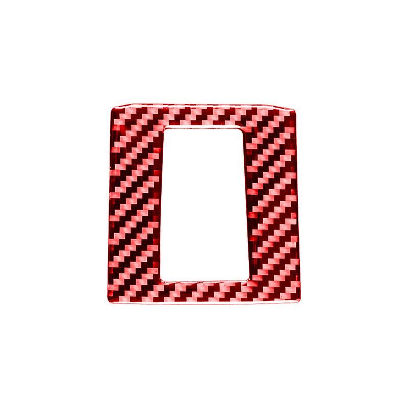 Для Nissan Sentra 2016- Панель рамы кнопки аварийного освещения автомобиля из углеродного волокна Декоративные наклейки Аксессуары для интерьера