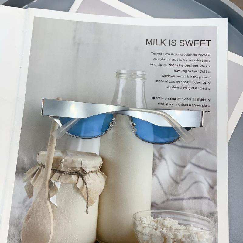 Vintage Fashion Metal Small Frame Cat Eye Sunglasses Women For Men Sun Glasses Punk Luxury Brand Designer Hip Hop Eyeglasses