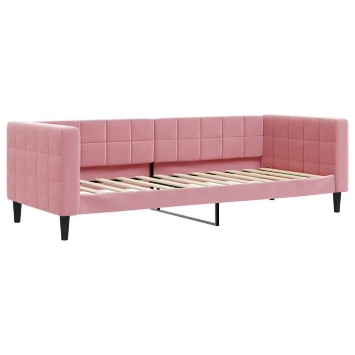 VidaXL Daybed Pink 80x200 Cm Velvet 354004