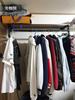 UNHO Eisen Kleiderständer Rohr Kleiderständer mit 100 cm 30 kg Gewichtsanzeige DIY Wandmontage Regal, Breit, Kapazität, Stilvoll, Vintage-inspiriert, Lagerung,