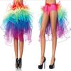 Gökkuşağı Neon Tutu Etek Rave Parti Dans Yarım Telaş Burlesque Seksi Clubwear