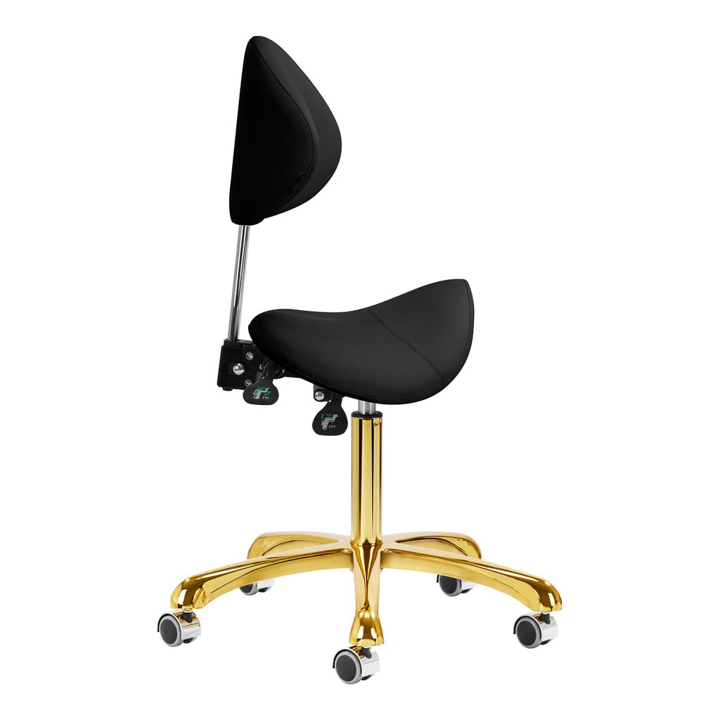 Cosmetic Stool 1004 Giovanni Gold Black