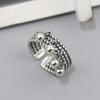 New in 925 Sterling Silver Smooth Surface Bead Woman Rings Luxury Designer Jewelry Wholesale Accessories  GaaBou