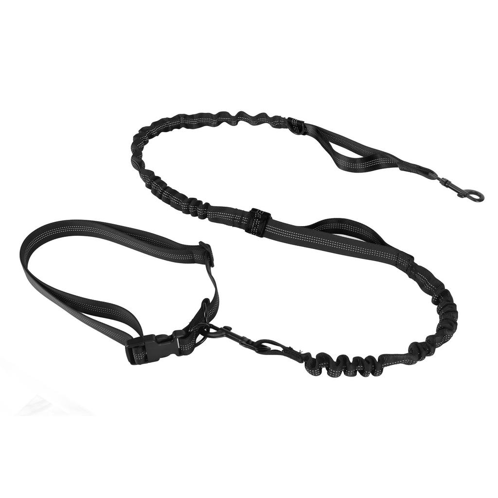 Heavy Duty Bungee Dog Leash Shock Absorbing Elastic Dog Leash Rope with 2 Padded Handles for Large