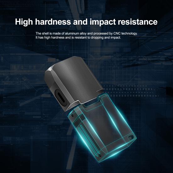Magnetic EDC Flashlight Aluminum Alloy Keychain Light with USB-C Charging Adjustable Brightness Mini Clip-on Flashlight for Outdoor Emergency