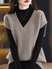 Women's V-Neck Knitted Sleeveless Sweater Vest - Autumn 2025 Fashion
