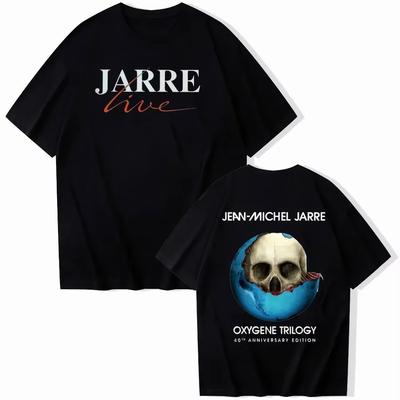 2025 novo LE Jean Michel Jarre Álbum de MúsicaEquinoxeZoolookOxygene Souvenir Presente Camiseta de Algodão de Verão