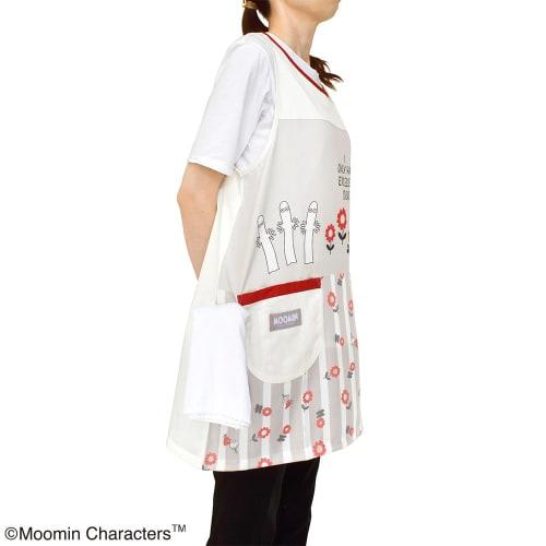 Saint Ladies Moomin Apron, Ivory/Greige, Free Size, M-L