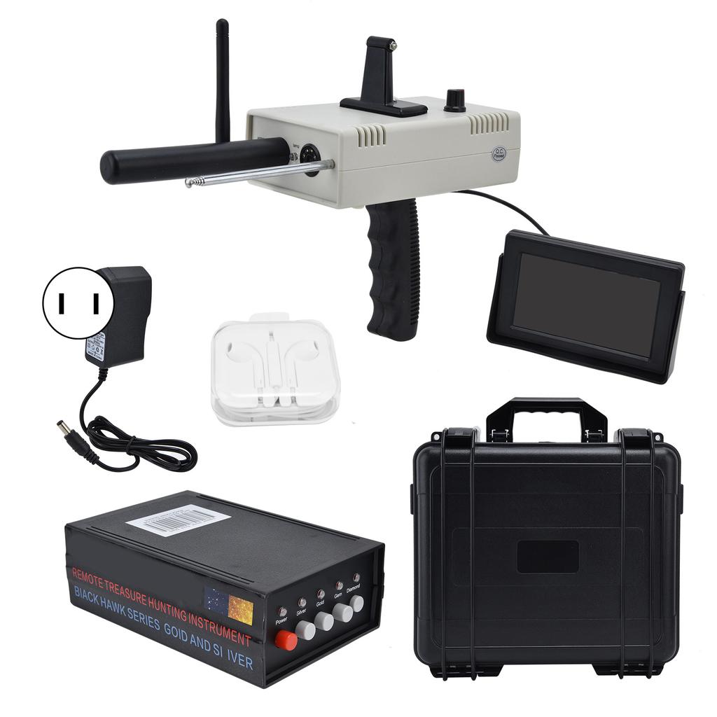 Handheld Metal Detector 1500M Metal Finder Scanner Equipment for Silver Gold DiamondsUK Plug