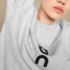 On Club Crew Brand Logo Skin-Friendly Casual Round Neck Lg Sleeve Sweatshirt Women Sweatshirt Meteor-Gray 1WE10471756
