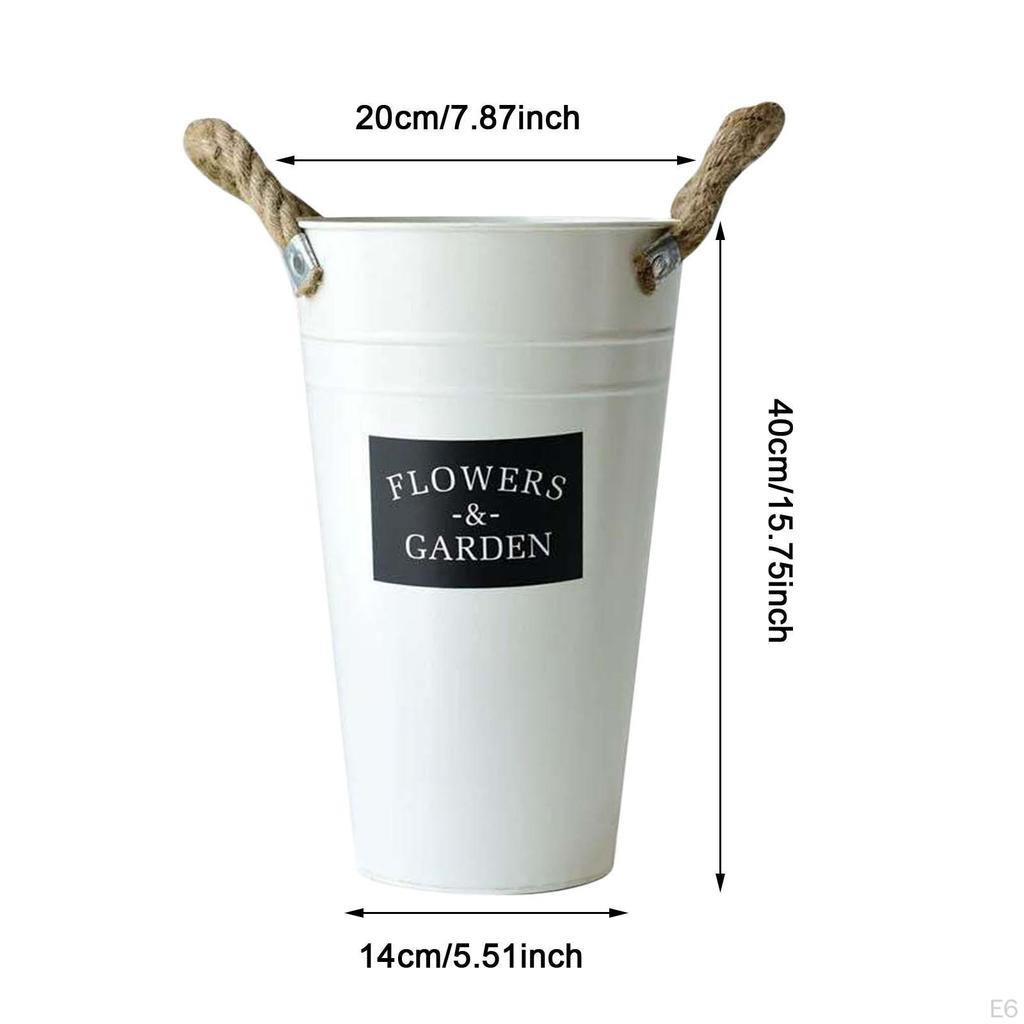 Decorative Flower Pot Planter for Garden Use with Handles Events And Porches