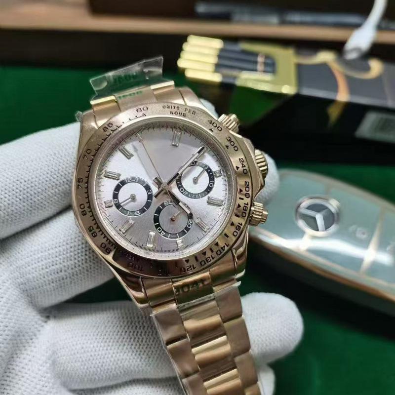 Мужские автоматические механические часы Rolex Daytona, 40 мм, золото/сталь