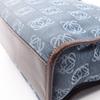 Used LOEWE Repeat anagram Tote Bag canvas leather Navy Brown Used Women