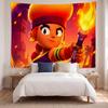 Brawl Stars (32) Meno kūrinio sieninis gobelenas namų miegamojo svetainės dekoravimui Puiki dovanos idėja