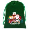 8pcs Christmas Velvet Bags Drawstring Bags Gift Bags Christmas Candy Bags Drawstring Drawstring Bags