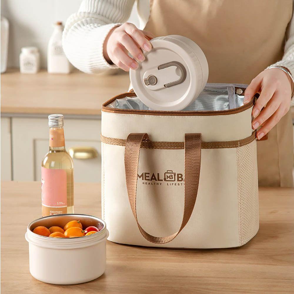 Portable Aluminum foil Lunch Box Storage Bag Oxford Thickened Food Thermal Bag Large Capacity Waterproof Lunch Bag Picnic