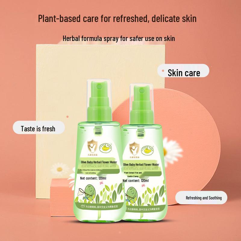 3-Pack Crocodile Baby Olive Herbal Alcohol-Free Cologne Spray - Portable